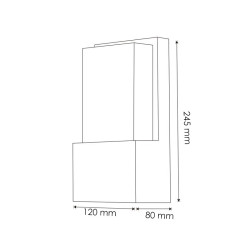 Aplique de pared Led Fit 10W  3000K