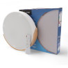 Plafon LED White Wood Round 24W  CCT