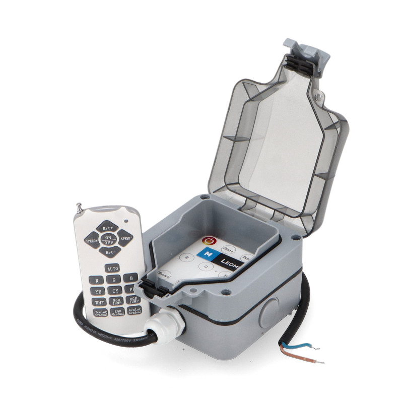 Caja de control RGB+RGBW de dos cables para Piscina