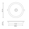 Panel LED Circular Serie Sensor Light 18W  6000K