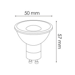 Bombilla LED GU10 Glass 7W 38º - DSC  4500K