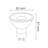 Bombilla LED GU10 Glass 7W 38º - DSC  4500K