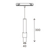 Foco LED Serie 16mm Plus 10W para carril magnético Blanco 48V  4000K