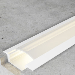Perfil de aluminio Sub Lacado Blanco - 2 metros  Blanco