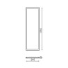 Panel LED Rectangular Serie Bure 120X30 cm 42W No Flicker  CCT