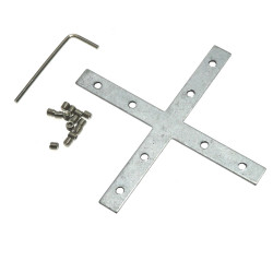 Conector plano en X