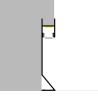 Perfil de aluminio Ska Lacado Negro - 2 metros  Negro