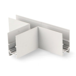 Unión en T Horizontal para Carril Magnético Serie 20mm - DSC  Blanco