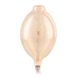 Bombilla LED Filamento Espiral E27 BT180 4W Ámbar
