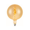 Bombilla LED Filamento Espiral E27 G125 4W Ámbar
