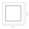 Módulo Tapa ciega - EP  Blanco