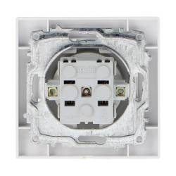 Enchufe Tipo Schuko Frances - EP  Blanco