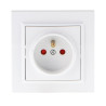 Enchufe Tipo Schuko Frances - EP  Blanco
