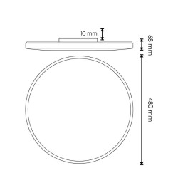 Plafon LED Circular Sense 50W  4500K