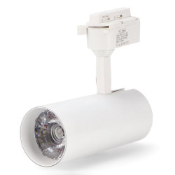 Foco LED para carril White Aras 30W Monofásico CCT No Flicker  CCT