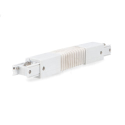 Conector Flexible Blanco para Carril Trifásico  Blanco