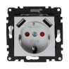 Enchufe Empotrable Tipo Schuko con USB  - PJ  Gris
