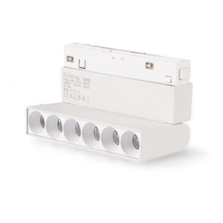 Foco LED Aotrom 6W para carril magnético Blanco 48V Serie 20mm - DSC  3000K