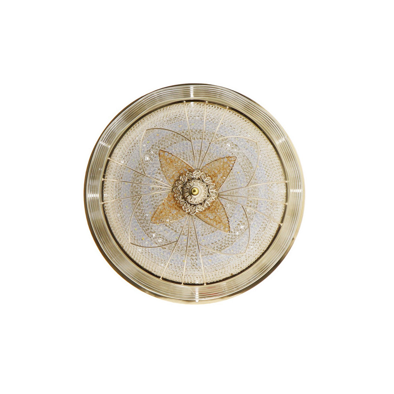 Plafón Decorativo LED Circle Flower Gold