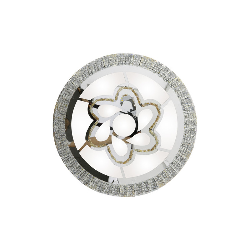 Plafón Decorativo LED Circle Flower Silver - DSC  CCT