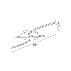 Lámpara de techo LED Merang - DSC  CCT