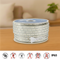 Tira de LED 220V SMD Fast 14,4W/m IP65 - 50 metros  6000K