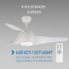 Ventilador de Techo LED Blanco Fanton  CCT