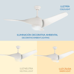 Ventilador de Techo LED Blanco Fanton  CCT