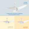 Ventilador de Techo LED Blanco Fanton  CCT