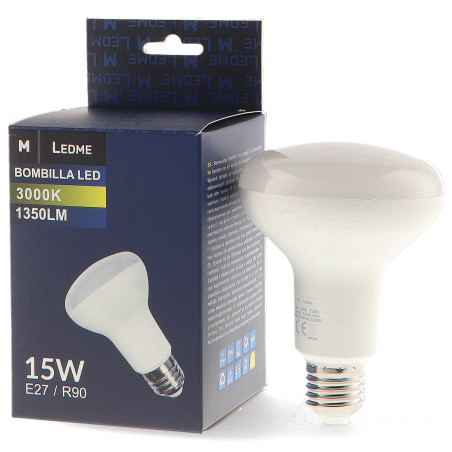 Bombilla LED E27 R90 15W  6000K