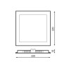 Panel LED Cuadrado Serie Slim 20W  3000K