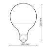 Bombilla LED E27 G95 15W  3000K