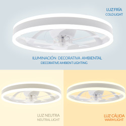 Ventilador de techo LED Verona CCT  CCT