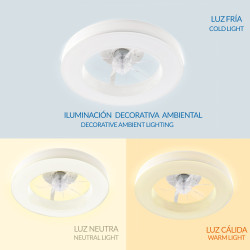 Ventilador de techo LED Venecia CCT  CCT