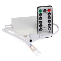 Controlador para Manguera  LED Multicolor 220V con mando
