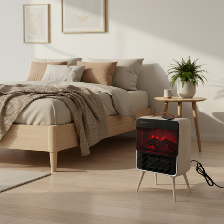 Calefactor Cerámico Cassete 2000W con Efecto llama