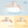 Ventilador de techo LED Wood Mushroom Ø72,5 cm  CCT