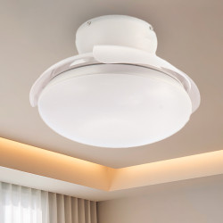 Ventilador de techo LED White Mushroom Ø72,5 cm  CCT