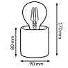 Lampara Led de sobremesa Blue Ditadi  2500K