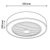 Ventilador de techo LED Plus Sticks CCT -DSC  CCT