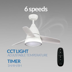 Ventilador de techo LED White Silence - DSC  CCT
