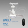 Ventilador de techo LED White Silence - DSC  CCT