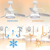 Ventilador de techo LED White Silence - DSC  CCT