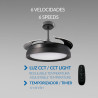 Ventilador de techo LED Black II Yeray Ø107 cm - DSC  CCT