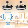 Ventilador de techo LED Black II Yeray Ø107 cm - DSC  CCT