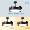 Ventilador de techo LED Black II Yeray Ø107 cm - DSC  CCT