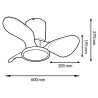 Ventilador de techo LED Nature - DSC  CCT