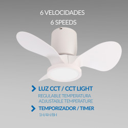 Ventilador de techo LED Nature - DSC  CCT