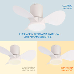 Ventilador de techo LED Nature - DSC  CCT
