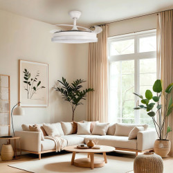 Ventilador de techo LED White Diamond Ø106 cm - DSC  CCT